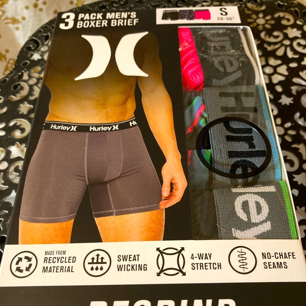 🔥Hurley🔥 (NIKE) Regrind Mens BoxerBriefs 3 Pack